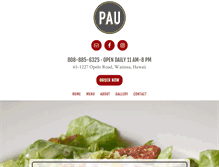 Tablet Screenshot of paupizza.com